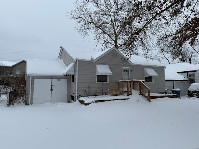 view of front of home