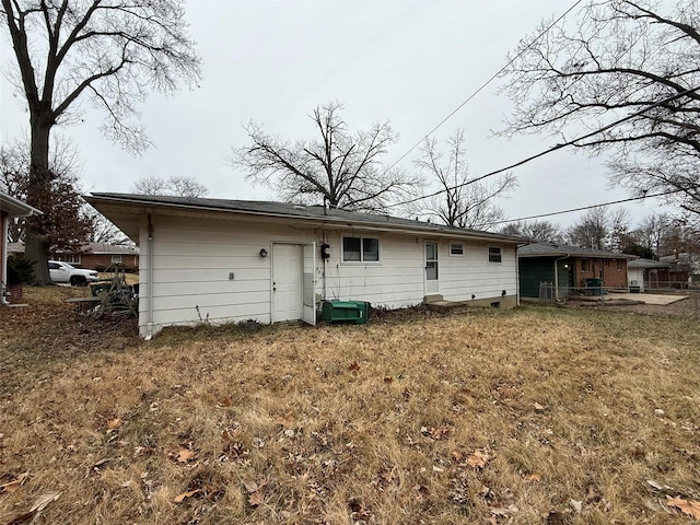 view of rear view of property