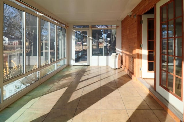 view of sunroom