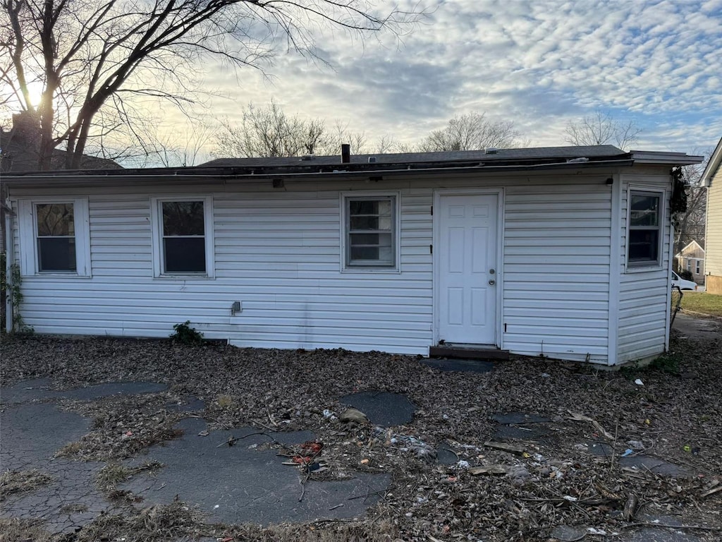 view of rear view of property