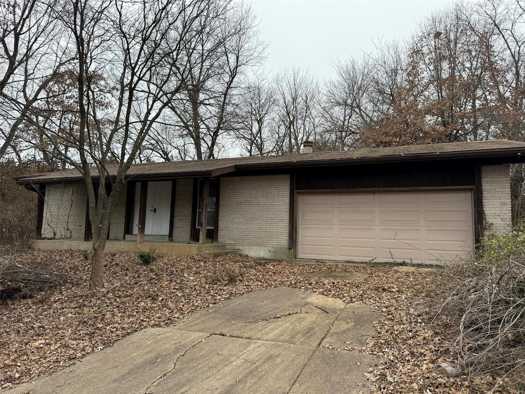 ranch-style house with a garage