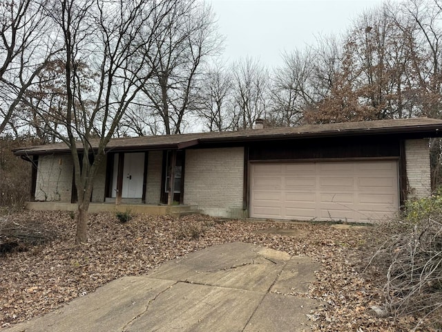 ranch-style house with a garage