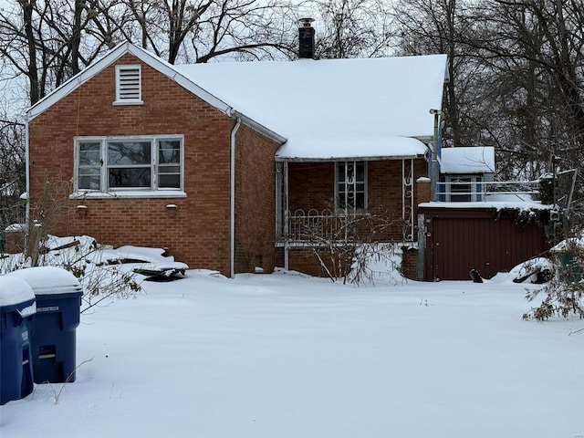 view of front of house with a hot tub