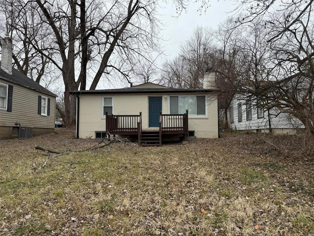 view of rear view of property