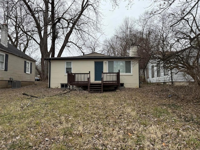 view of rear view of property