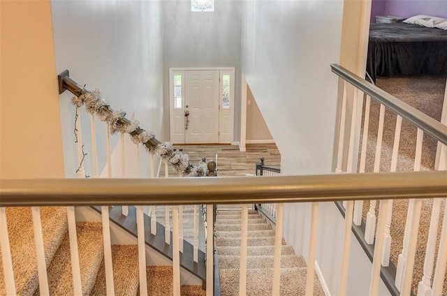 view of staircase