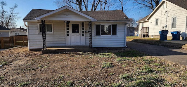 bungalow-style home featuring a porch