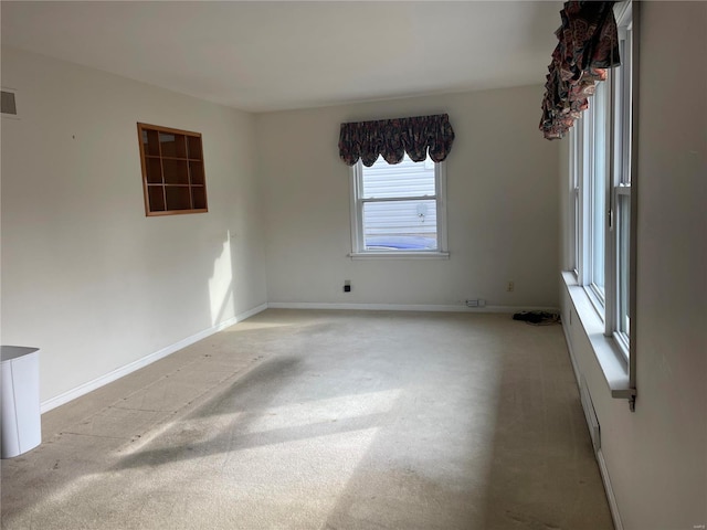 view of carpeted empty room