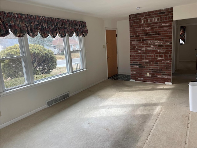 view of carpeted empty room