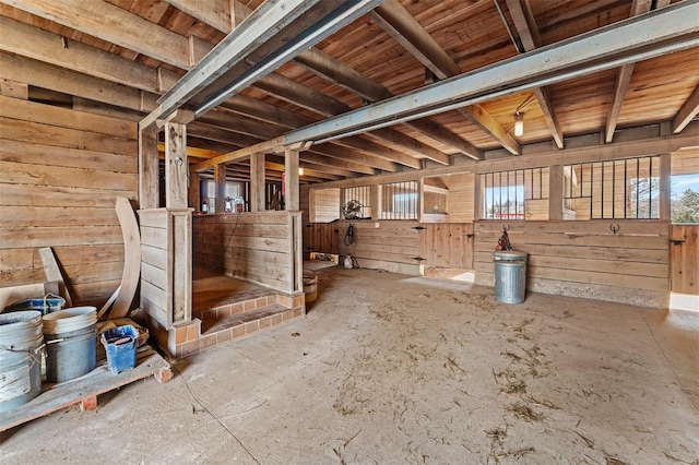 view of horse barn