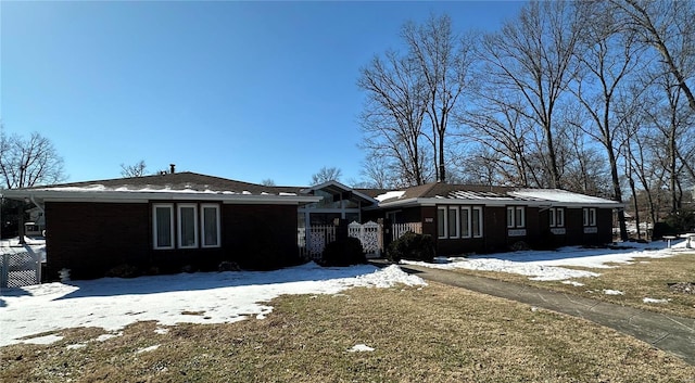 view of ranch-style home