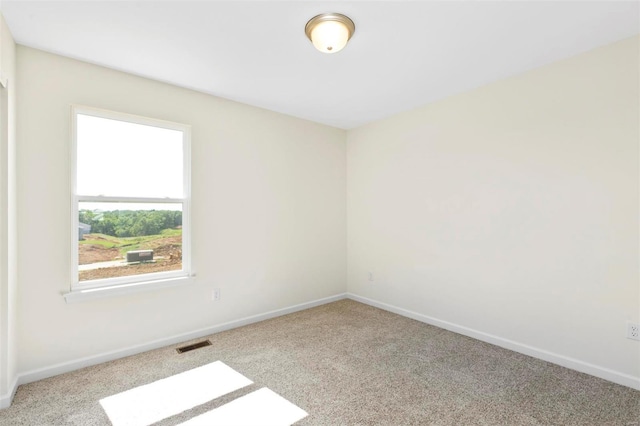 view of carpeted empty room