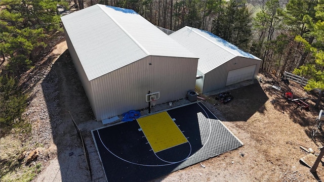 view of basketball court