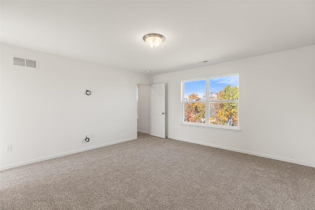 view of carpeted empty room