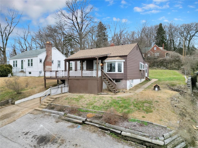 view of front of property