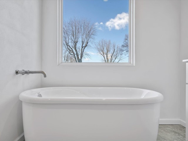 bathroom with a bath