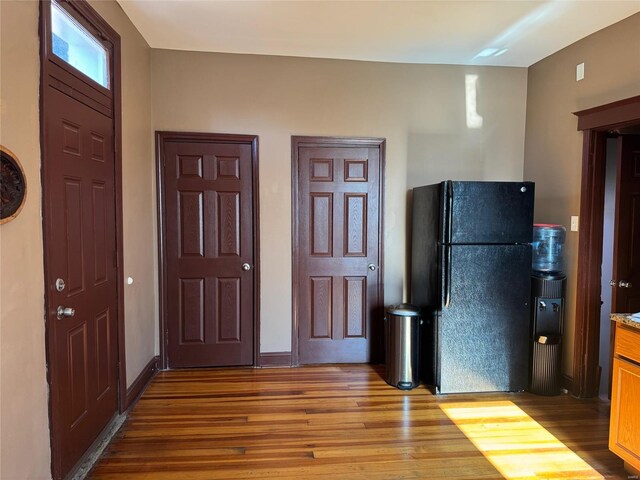 foyer entrance featuring light wood-type flooring