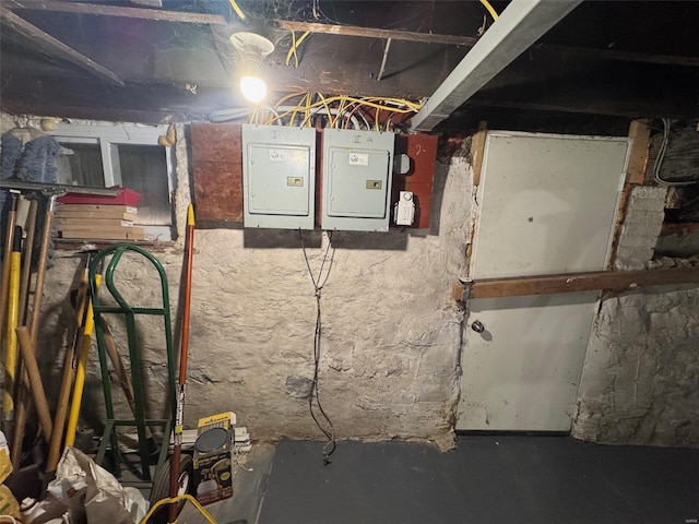 utility room featuring electric panel