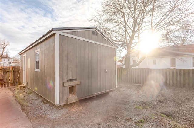 view of outbuilding