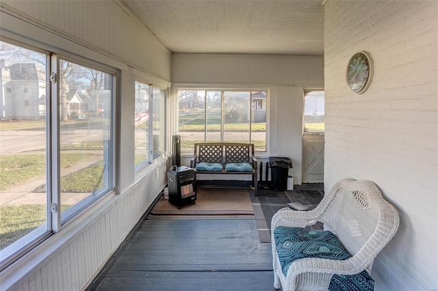 sunroom / solarium featuring a wealth of natural light