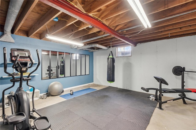 view of exercise room