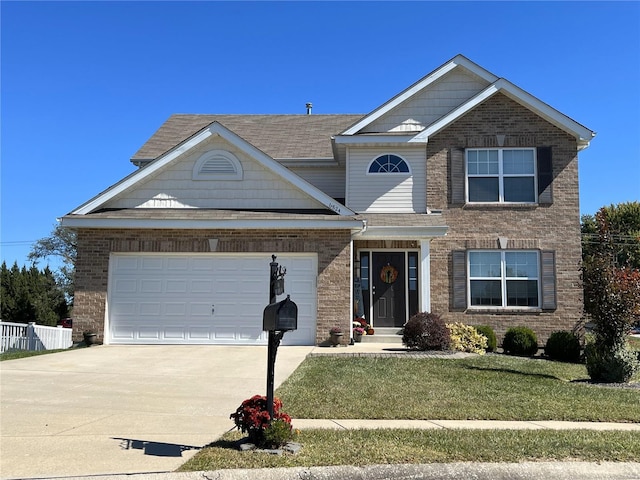 view of front of house featuring a front yard