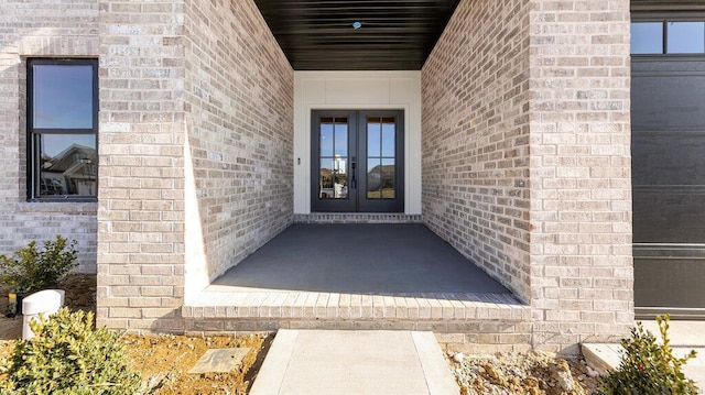 entrance to property with french doors