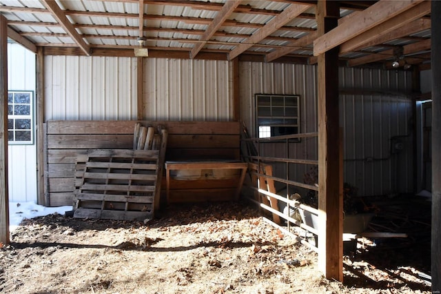 view of horse barn