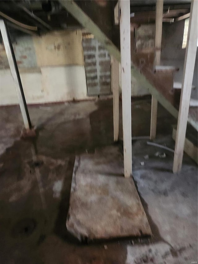 view of basement