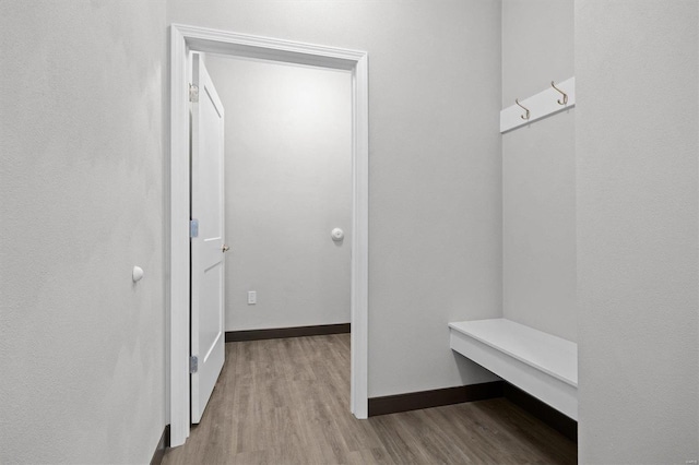 mudroom featuring light hardwood / wood-style floors