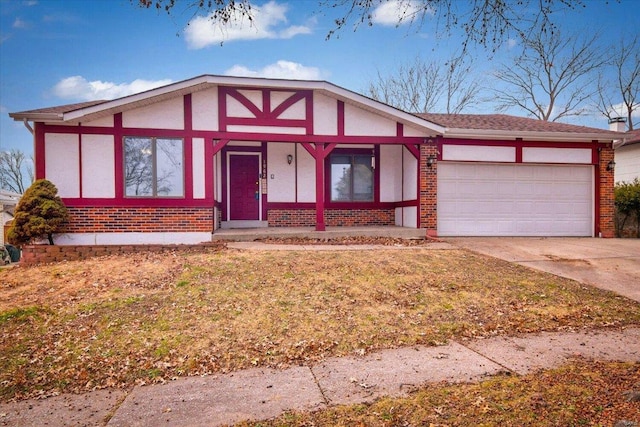 view of front of home featuring a garage