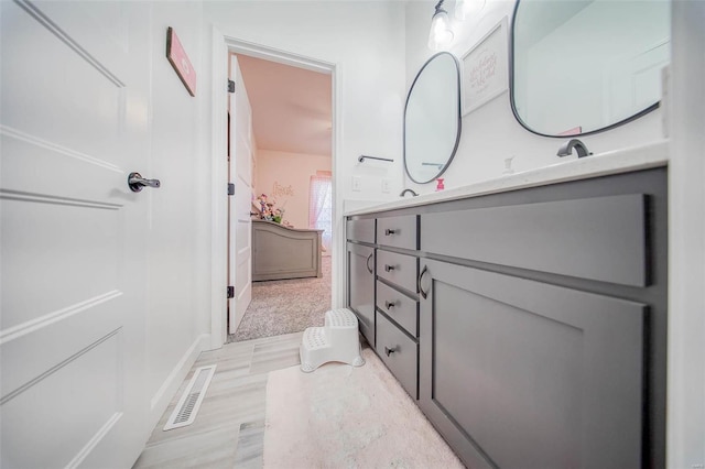 bathroom with vanity