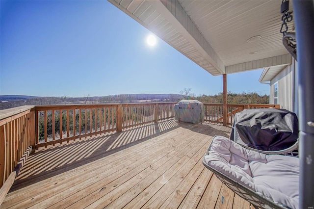 deck with grilling area