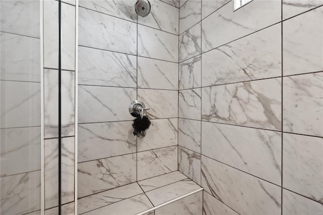 details with tiled shower