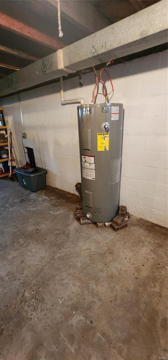 utilities featuring water heater