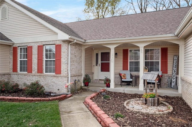 property entrance with a porch