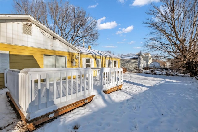 exterior space with a wooden deck