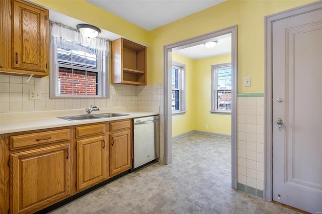 kitchen featuring dishwasher and sink