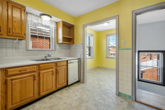 kitchen featuring dishwasher and sink