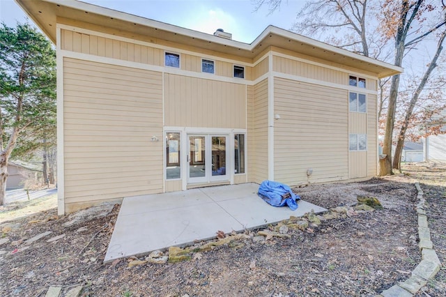 rear view of property with a patio