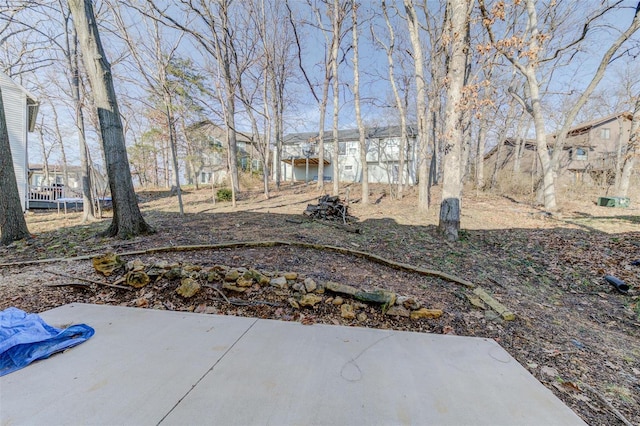 view of yard with a patio area