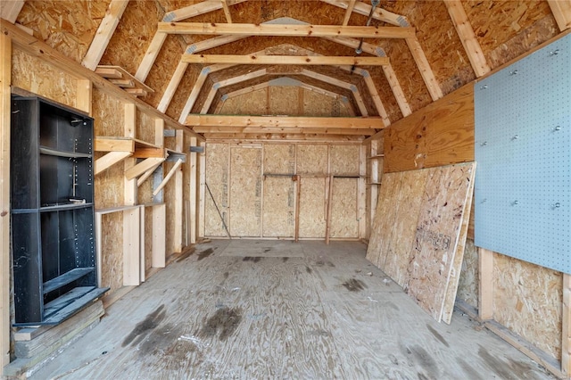 view of storage room