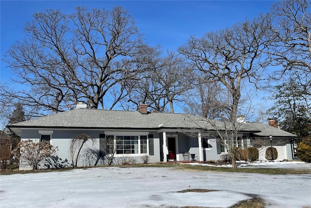 view of ranch-style home