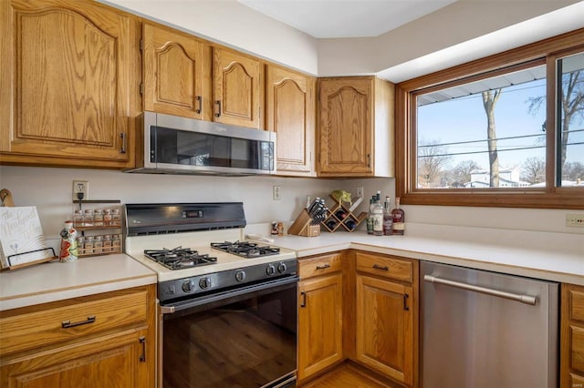 kitchen with stainless steel appliances