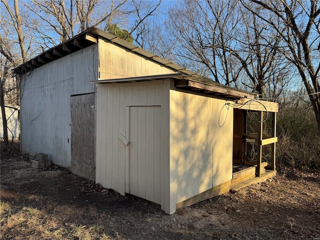 view of outbuilding