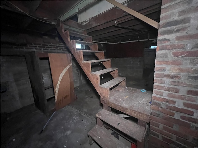 view of basement