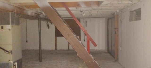 view of basement