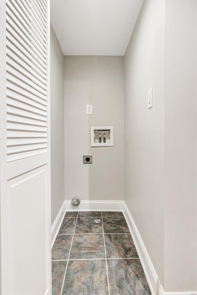 laundry area featuring hookup for a washing machine and hookup for an electric dryer