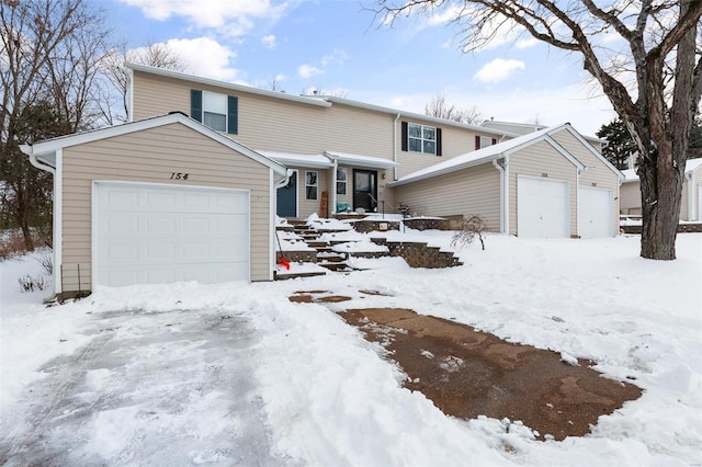 front facade featuring a garage