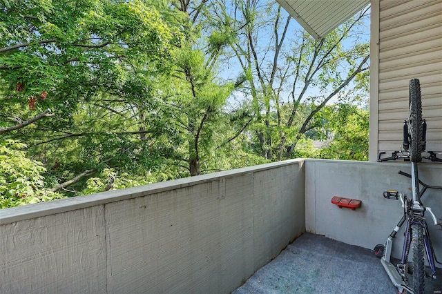 view of balcony